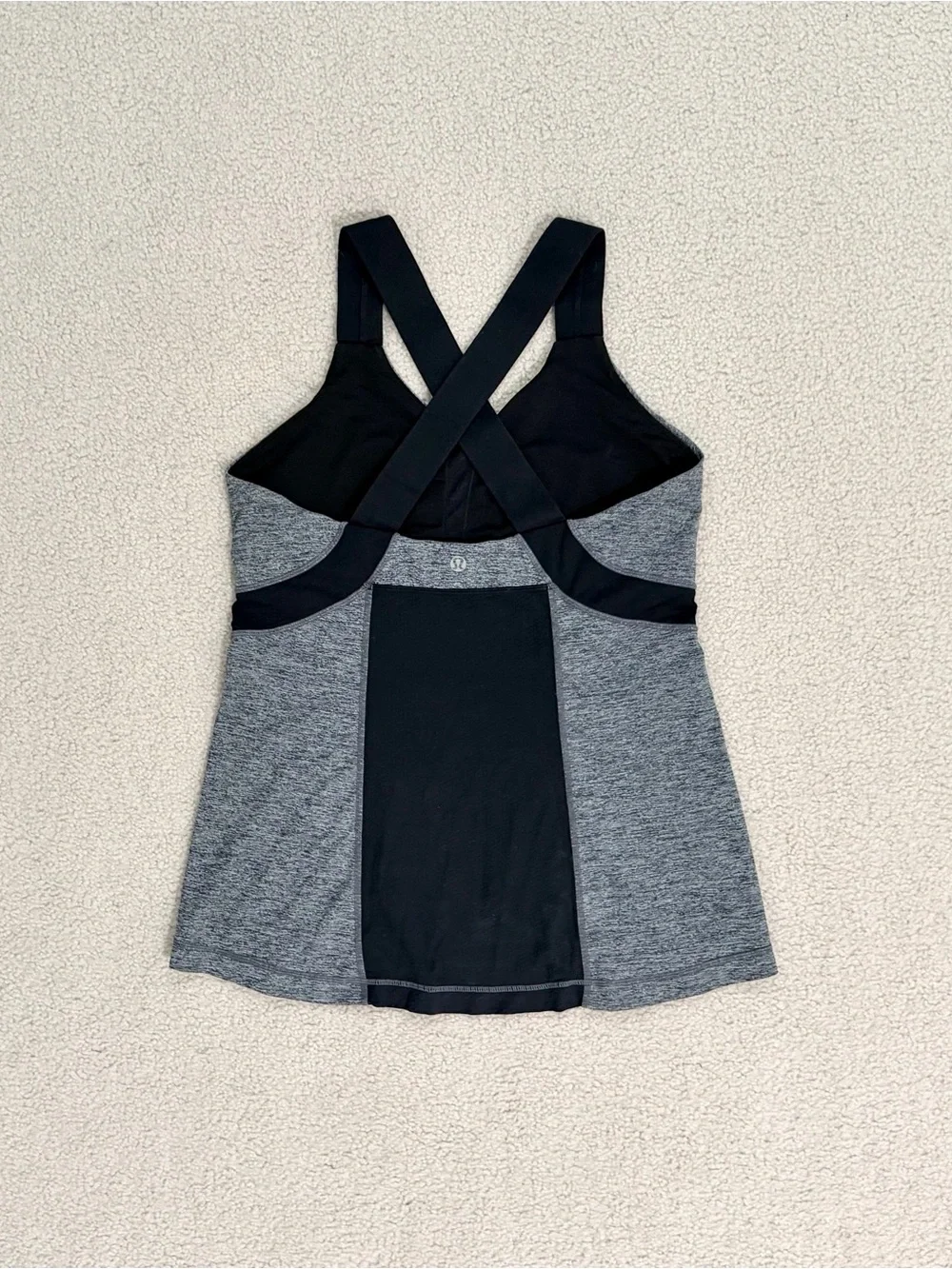 lululemon grey push your limits tank top